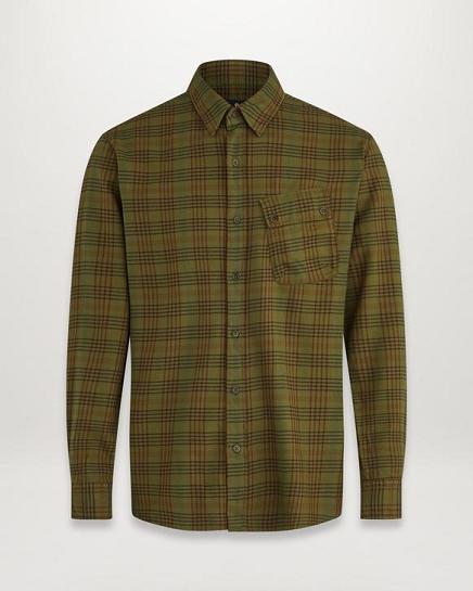 Chemise Belstaff Homme Pitch Vert Soldes HP0479381